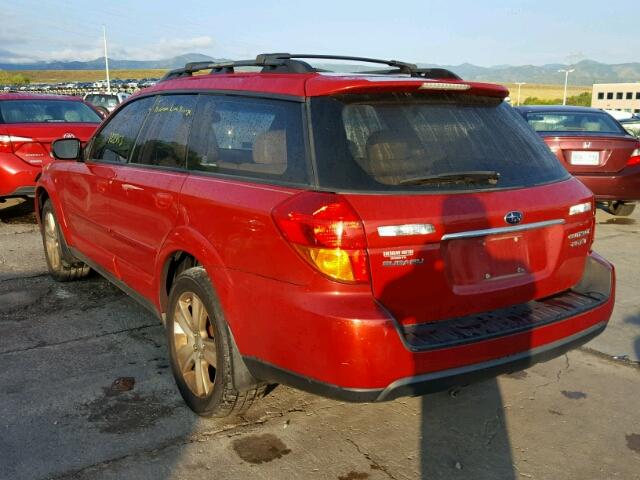 4S4BP67C854336921 - 2005 SUBARU LEGACY OUT RED photo 3