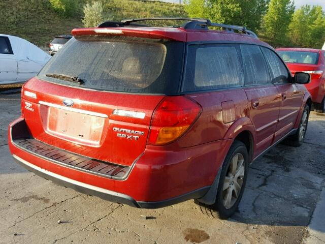 4S4BP67C854336921 - 2005 SUBARU LEGACY OUT RED photo 4