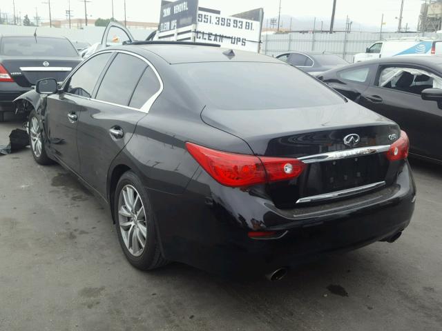 JN1BV7AP2FM346425 - 2015 INFINITI Q50 BASE BLACK photo 3