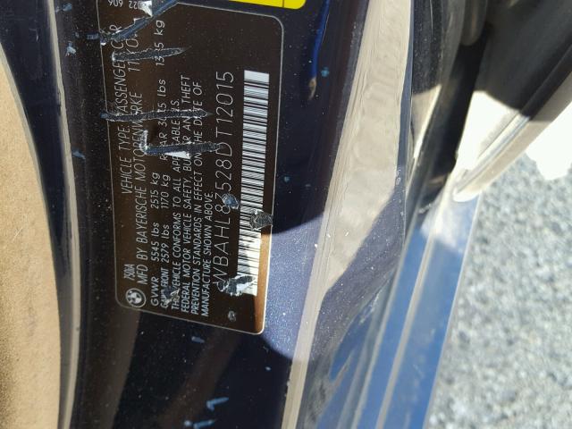 WBAHL83528DT12015 - 2008 BMW 750 BLUE photo 10