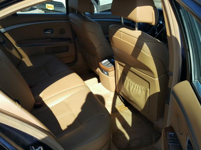 WBAHL83528DT12015 - 2008 BMW 750 BLUE photo 6