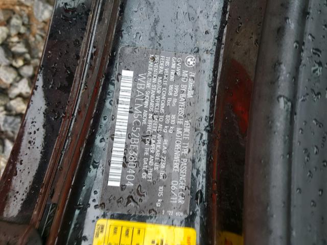 WBALM5C52BE380404 - 2011 BMW Z4 SDRIVE3 Чорний фото 10