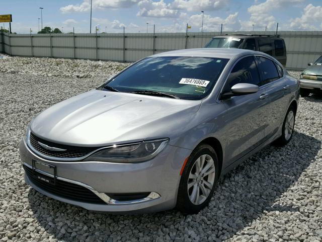 1C3CCCAB3FN577532 - 2015 CHRYSLER 200 LIMITE SILVER photo 2