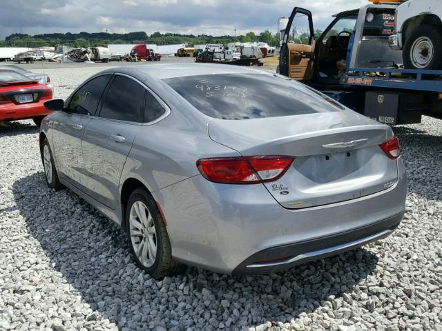 1C3CCCAB3FN577532 - 2015 CHRYSLER 200 LIMITE SILVER photo 3