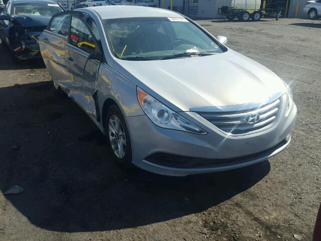 5NPEB4AC2EH883951 - 2014 HYUNDAI SONATA BLUE photo 1