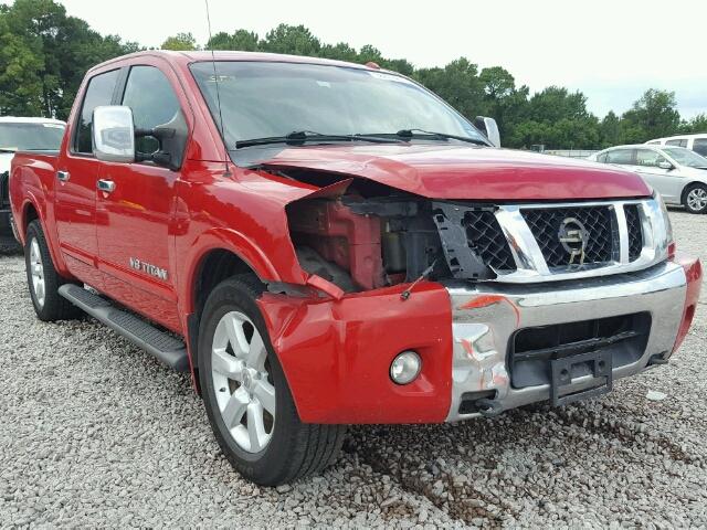 1N6BA0ED9BN324911 - 2011 NISSAN TITAN S RED photo 1