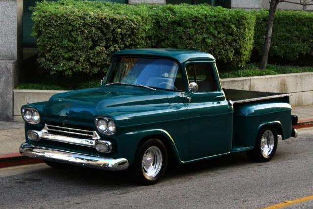 V3A580100656 - 1958 CHEVROLET PICK UP GREEN photo 2