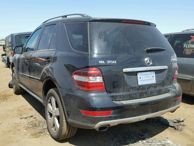 4JGBB86E79A518341 - 2009 MERCEDES-BENZ ML 350 BLACK photo 3