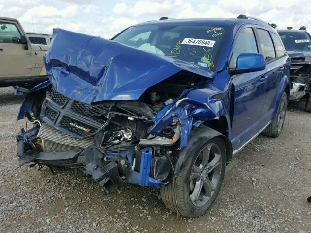 3C4PDCGB9FT727743 - 2015 DODGE JOURNEY CR BLUE photo 2