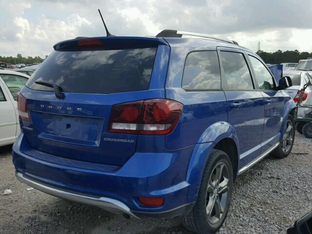 3C4PDCGB9FT727743 - 2015 DODGE JOURNEY CR BLUE photo 4