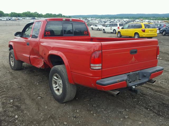 1D7HG32N03S193905 - 2003 DODGE DAKOTA SPO RED photo 3