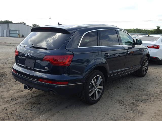 WA1VMAFEXBD003237 - 2011 AUDI Q7 PRESTIG BLUE photo 4