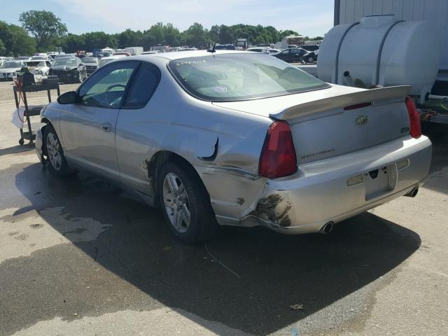 2G1WK151569393948 - 2006 CHEVROLET MONTE CARL 银色 照片 3