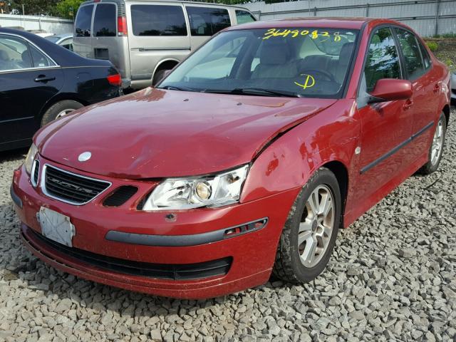 YS3FD49YX61030911 - 2006 SAAB 9-3 BASE RED photo 2