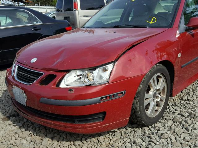 YS3FD49YX61030911 - 2006 SAAB 9-3 BASE RED photo 9