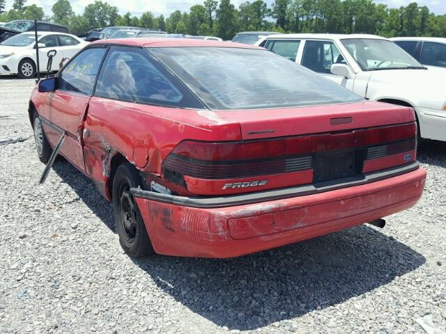 1ZVPT20C8M5126351 - 1991 FORD PROBE GL RED photo 3