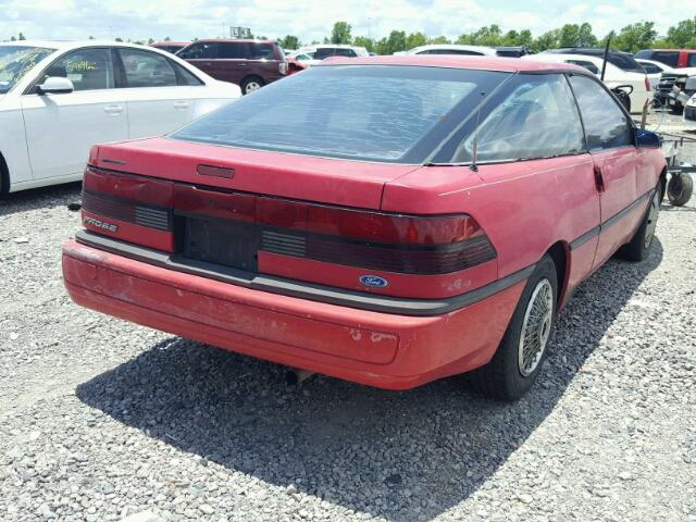 1ZVPT20C8M5126351 - 1991 FORD PROBE GL RED photo 4