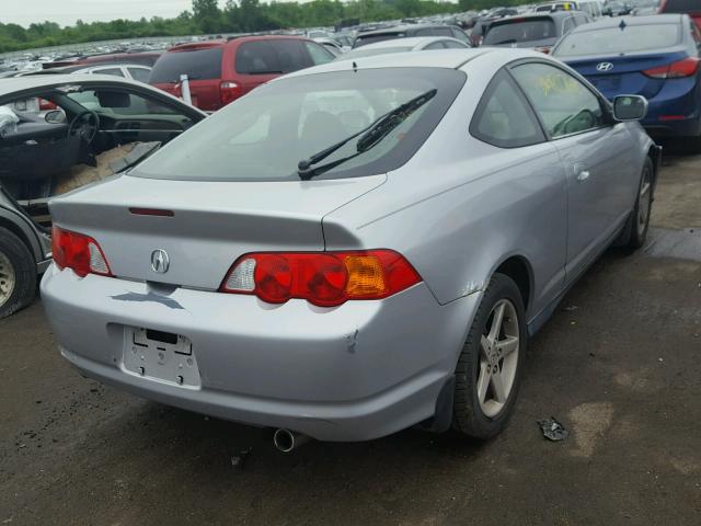 JH4DC54892C032466 - 2002 ACURA RSX GRAY photo 4