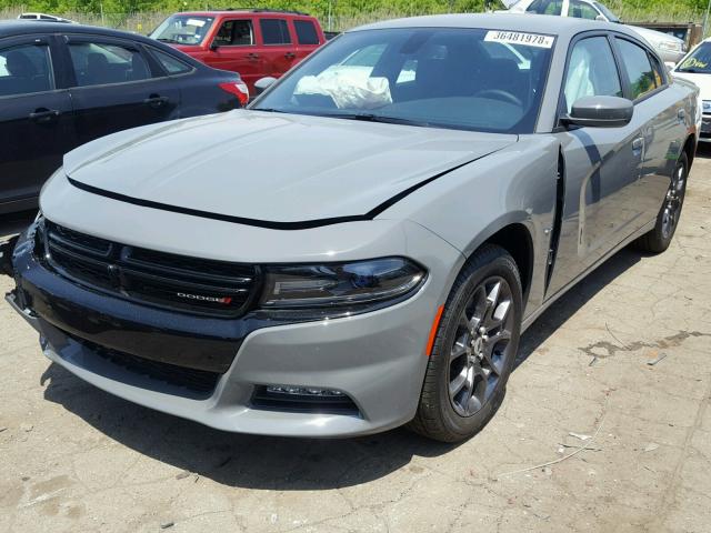 2C3CDXJG2JH291673 - 2018 DODGE CHARGER GT GRAY photo 2