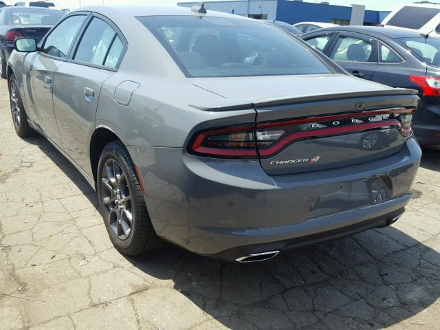 2C3CDXJG2JH291673 - 2018 DODGE CHARGER GT GRAY photo 3