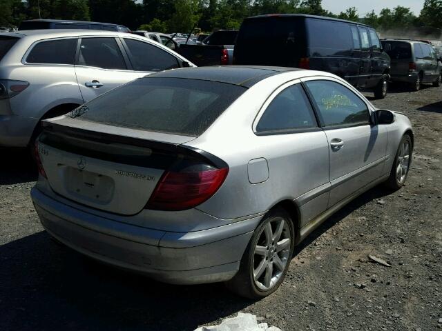 WDBRN40J94A639727 - 2004 MERCEDES-BENZ C 230K SPO SILVER photo 4