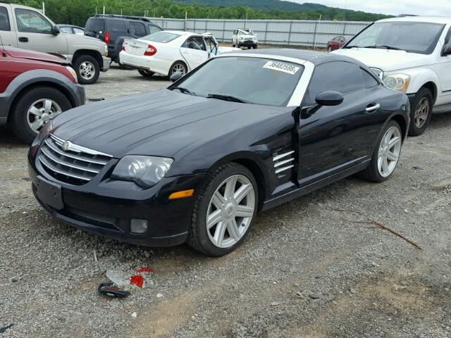 1C3AN69L44X023742 - 2004 CHRYSLER CROSSFIRE BLACK photo 2