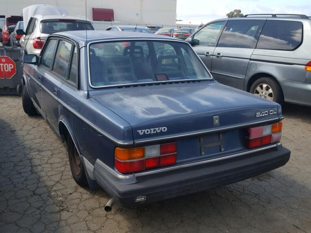 YV1AX8845K1381230 - 1989 VOLVO 244 DL BLUE photo 3