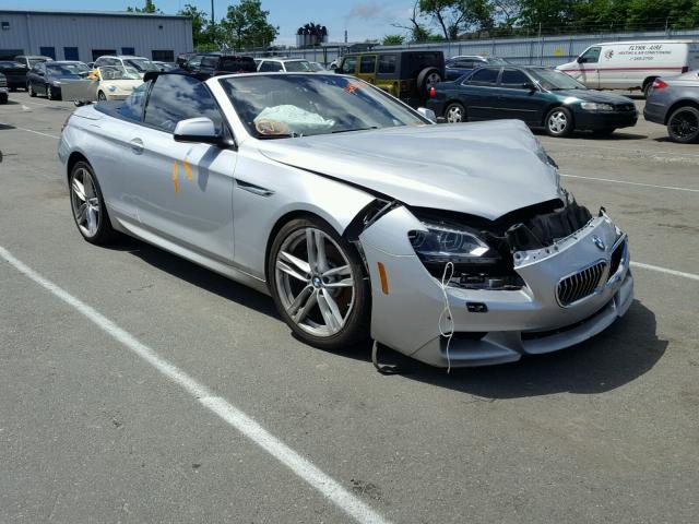 WBALW7C50EDX58896 - 2014 BMW 640 I WHITE photo 1