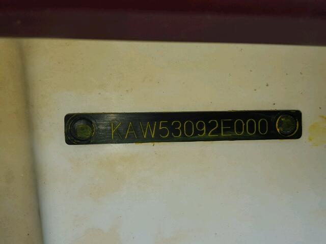 KAW53092E000 - 2000 KAWASAKI 110STX MAROON photo 10