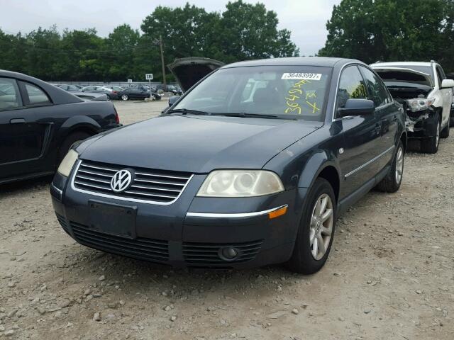 WVWPD63B94E082760 - 2004 VOLKSWAGEN PASSAT BLUE photo 2