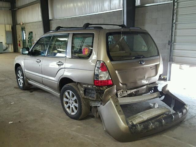 JF1SG65688H711761 - 2008 SUBARU FORESTER 2 BROWN photo 3