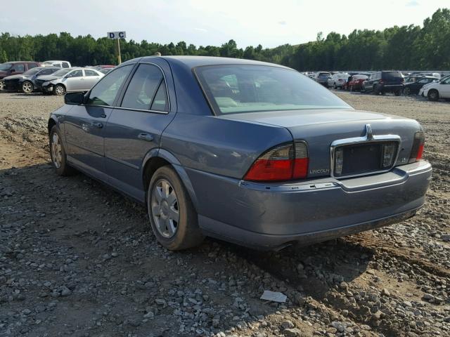1LNHM86S74Y620572 - 2004 LINCOLN LS BLUE photo 3
