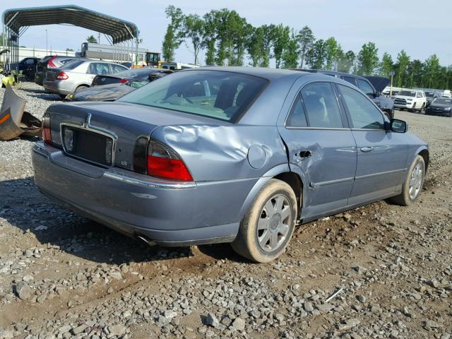 1LNHM86S74Y620572 - 2004 LINCOLN LS BLUE photo 4