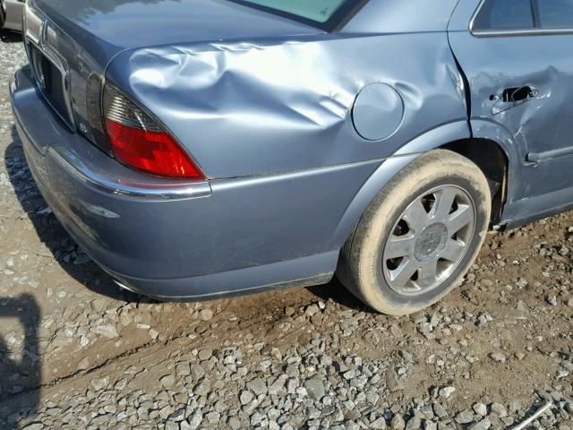 1LNHM86S74Y620572 - 2004 LINCOLN LS BLUE photo 9