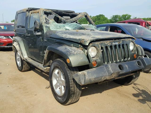 1J4FA54139L701368 - 2009 JEEP WRANGLER S GREEN photo 1