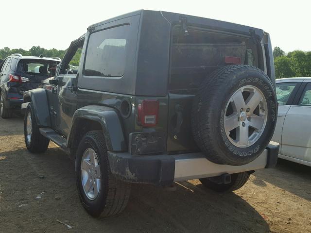 1J4FA54139L701368 - 2009 JEEP WRANGLER S GREEN photo 3