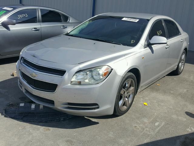 1G1ZH57B08F198150 - 2008 CHEVROLET MALIBU 1LT SILVER photo 2