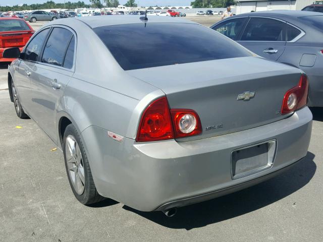 1G1ZH57B08F198150 - 2008 CHEVROLET MALIBU 1LT SILVER photo 3