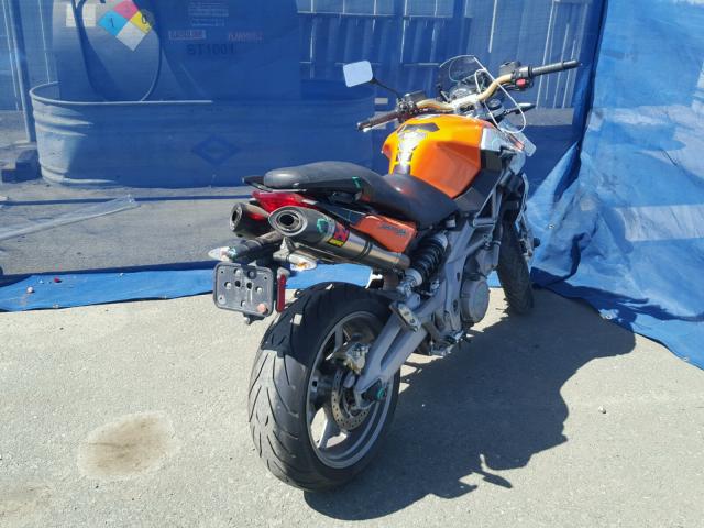 ZD4RAC0088S000192 - 2008 APRILIA SHIVER SL7 ORANGE photo 4