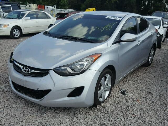 KMHDH4AE5BU147661 - 2011 HYUNDAI ELANTRA GL SILVER photo 2