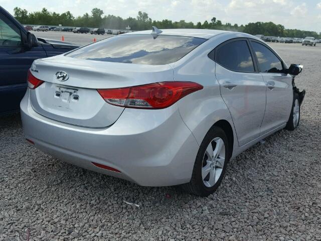 KMHDH4AE5BU147661 - 2011 HYUNDAI ELANTRA GL SILVER photo 4