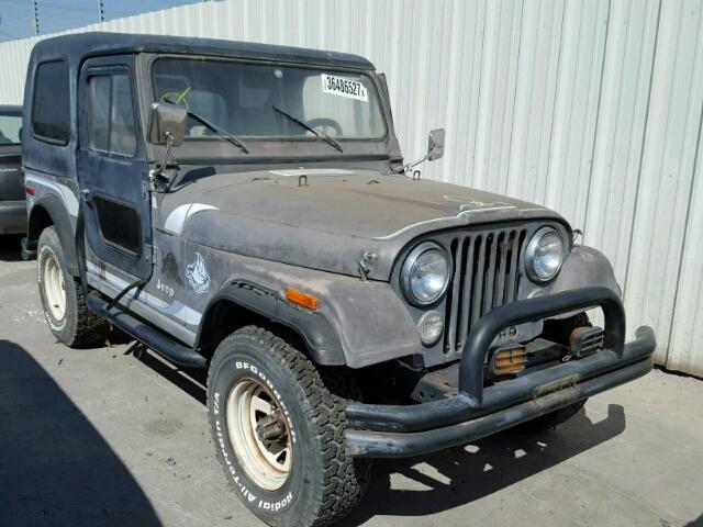 J0D93EH032654 - 1980 JEEP CJ GRAY photo 1