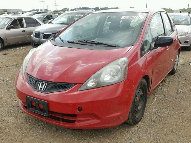 JHMGE88289S044381 - 2009 HONDA FIT RED photo 2