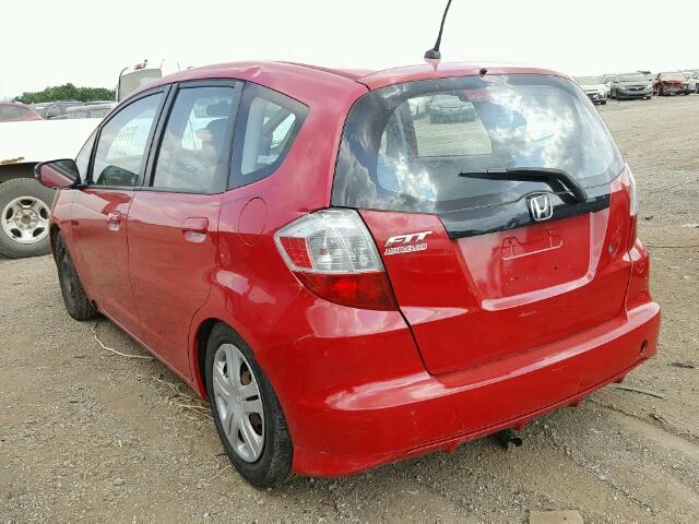 JHMGE88289S044381 - 2009 HONDA FIT RED photo 3