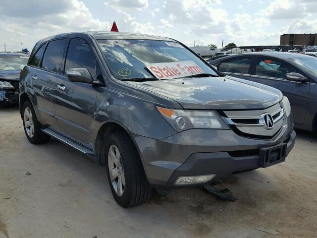 2HNYD28877H521987 - 2007 ACURA MDX GRAY photo 1