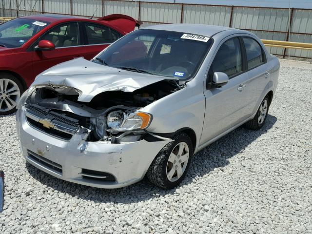 KL1TD5DE7BB152991 - 2011 CHEVROLET AVEO LS GRAY photo 2
