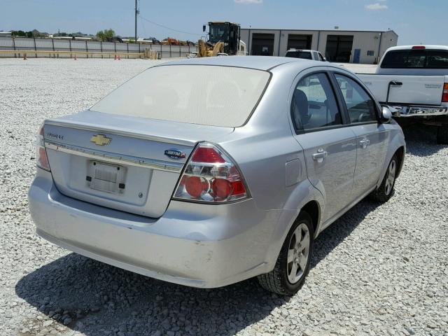 KL1TD5DE7BB152991 - 2011 CHEVROLET AVEO LS GRAY photo 4