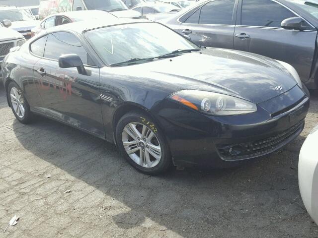 KMHHM66D08U292754 - 2008 HYUNDAI TIBURON GS BLACK photo 1