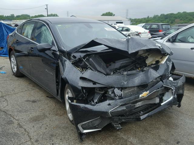1G1ZB5ST5JF175308 - 2018 CHEVROLET MALIBU LS BLACK photo 1