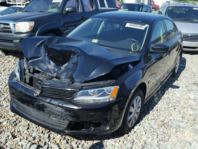 3VW1K7AJ1BM305986 - 2011 VOLKSWAGEN JETTA BASE 黑色 照片 2